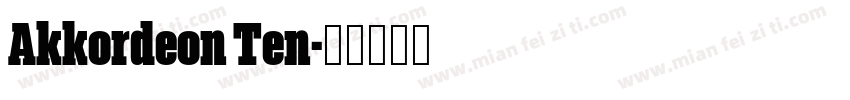 Akkordeon Ten字体转换